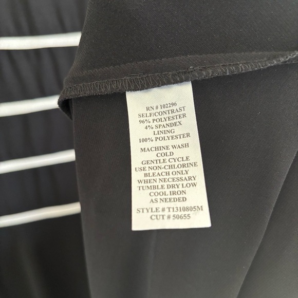 Elegant Black & White Dress Sleeveless A-Line Party Banquet Women's Size 14 - Picture 13 of 15